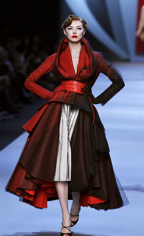 dior haute couture red dress|dior haute couture vintage.